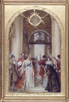 Study for the Opening of the Royal Exchange by Queen Victoria London, c1891. Artist: Robert Walker Macbeth