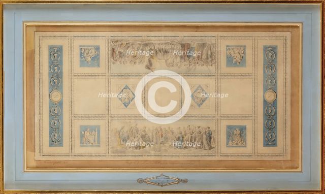 Study for the Painted ceiling of the library in the Conservatory, 1812.
