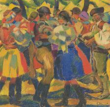Study for the Painting Wedding I., around 1930. Creator: Gustav Mally
