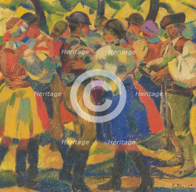 Study for the Painting Wedding I., around 1930. Creator: Gustav Mally.
