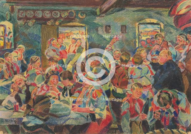 Study for the Painting Wedding II., around 1930. Creator: Gustav Mally.