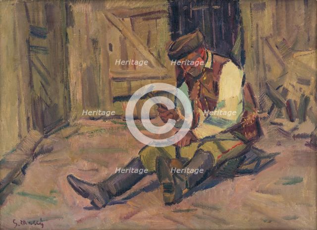 Study for the Painting Farrier, around 1935. Creator: Gustav Mally.