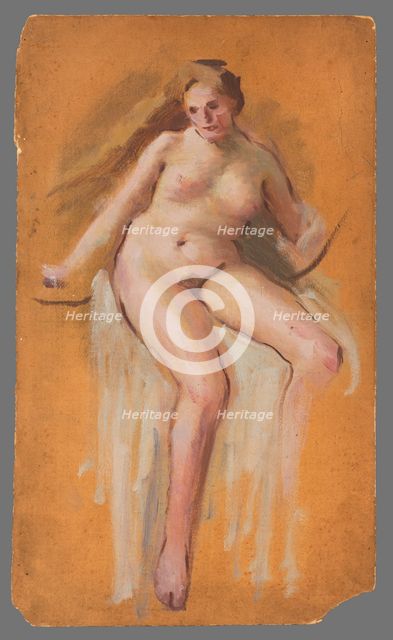 Study for the Painting 'Lady Godiva', 1895-1900. Creator: Milan Thomka Mitrovsky.