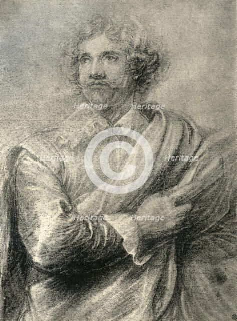 Study for the painting of the engraver, Peter De Jode the Younger, 1913.Artist: Anthony van Dyck
