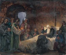 Study for the Picture Svätopluk Says Farewell to His Sons, around 1940. Creator: Andrej Kovacik