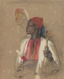 Study for "The Pipe Bearer", 1841-51. Creator: John Frederick Lewis
