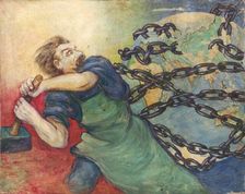 Study for the Poster the Great October Socialist Revolution, around 1928. Creator: Tomas Andraskovic