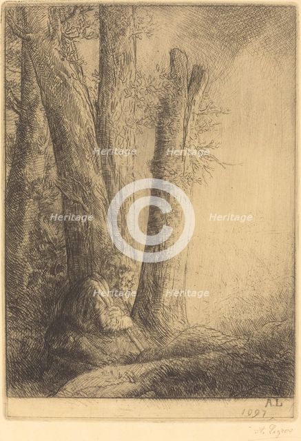 Study for the Prodigal Son (Etude pour L'enfant prodigue). Creator: Alphonse Legros.