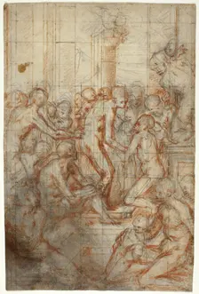Study for the Purification of the Virgin, c. 1577. Creator: Giovanni Battista Naldini