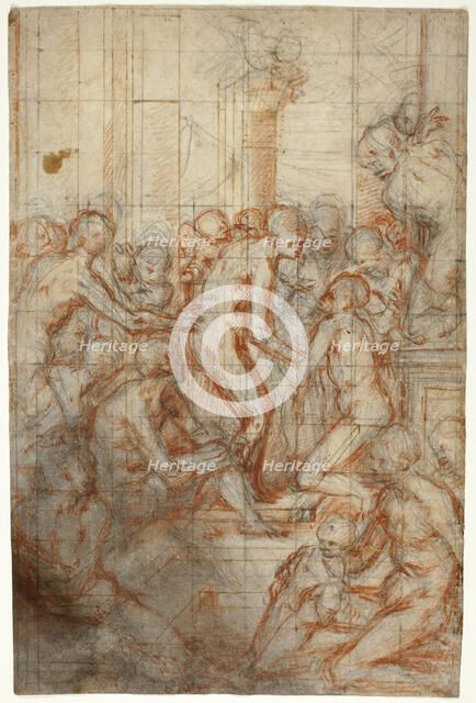 Study for the Purification of the Virgin, c. 1577. Creator: Giovanni Battista Naldini.