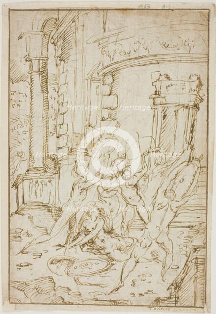 Study for the Rape of the Sabines, 1564/74. Creator: Unknown.