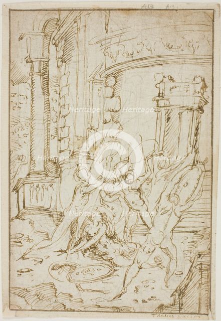 Study for the Rape of the Sabines, 1564/74. Creator: Unknown.