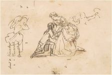 Study for "The Return of King Friedrich II from Küstrin", c. 1850s. Creator: Emanuel Gottlieb Leutze