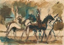 Study for the Riders, 1940-1949. Creator: Cyprian Majernik