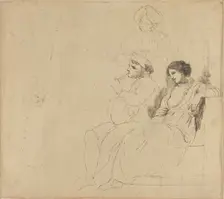Study for "The Rustic Dancers", c. 1770/1774. Creator: John Hamilton Mortimer