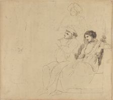Study for "The Rustic Dancers", c. 1770/1774. Creator: John Hamilton Mortimer