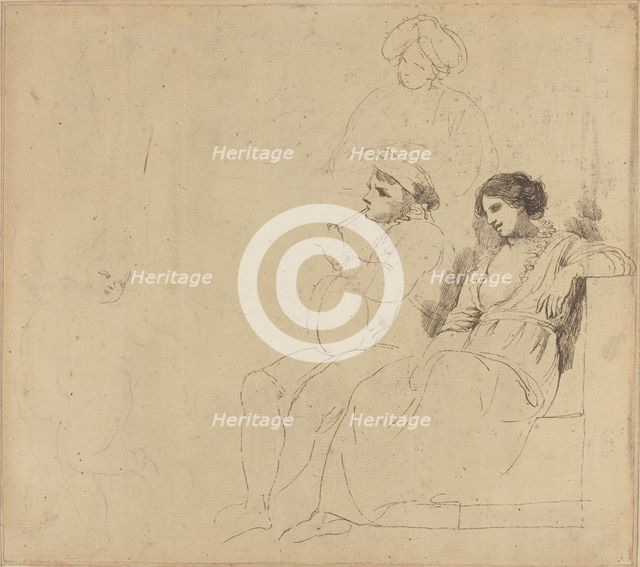 Study for "The Rustic Dancers", c. 1770/1774. Creator: John Hamilton Mortimer.