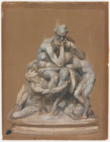 Study for the Sculpture Ugolino and His Children, 1860. Creator: Jean-Baptiste Carpeaux
