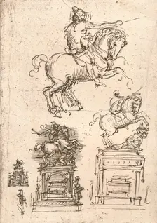 Study for the Sforza Monument, c1482-c1499 (1883). Artist: Leonardo da Vinci