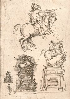 Study for the Sforza Monument, c1482-c1499 (1883). Artist: Leonardo da Vinci