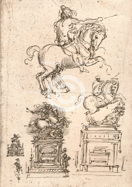 Study for the Sforza Monument, c1482-c1499 (1883). Artist: Leonardo da Vinci.