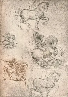 Study for the Sforza Monument, c1482-c1499 (1883). Artist: Leonardo da Vinci