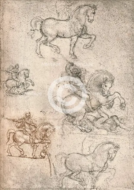 Study for the Sforza Monument, c1482-c1499 (1883). Artist: Leonardo da Vinci.