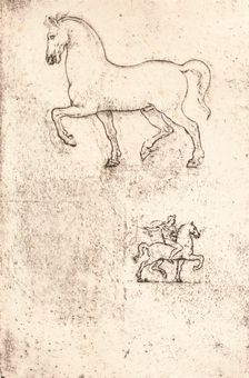 Study for the Sforza Monument, c1482-c1499 (1883). Artist: Leonardo da Vinci