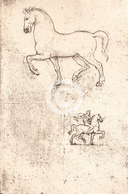 Study for the Sforza Monument, c1482-c1499 (1883). Artist: Leonardo da Vinci.