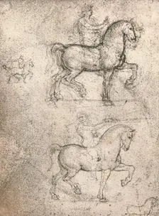 Study for the Sforza Monument, c1482-c1499 (1883). Artist: Leonardo da Vinci