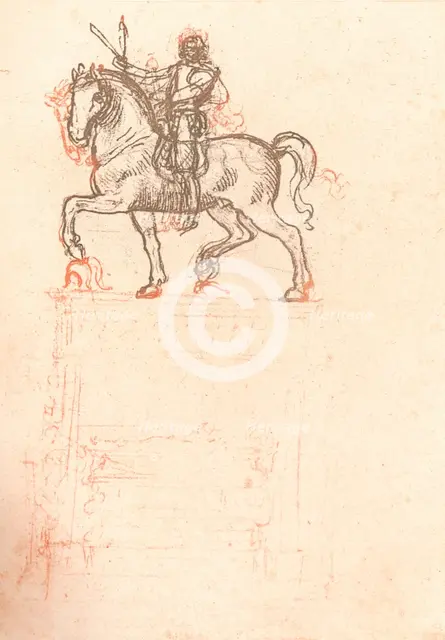 Study for the Sforza Monument, c1482-c1499 (1883). Artist: Leonardo da Vinci.