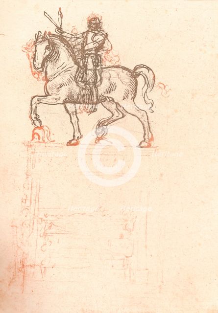Study for the Sforza Monument, c1482-c1499 (1883). Artist: Leonardo da Vinci.