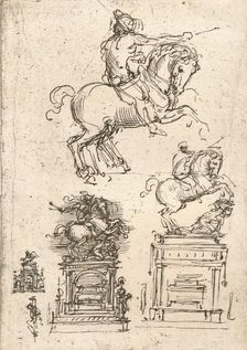 Study for the Sforza Monument, c1482-c1499 (1883). Artist: Leonardo da Vinci
