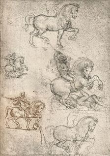 Study for the Sforza Monument, c1482-c1499 (1883). Artist: Leonardo da Vinci