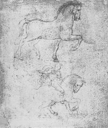 Study for the Sforza Monument, c1482-c1499 (1883). Artist: Leonardo da Vinci