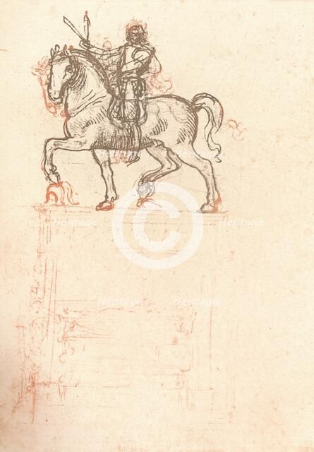 Study for the Sforza Monument, c1482-c1499 (1883). Artist: Leonardo da Vinci.