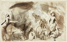 Study for the Sine Baccho et Cerere Friget Venus (recto), n.d. Creator: Jacob Jordaens