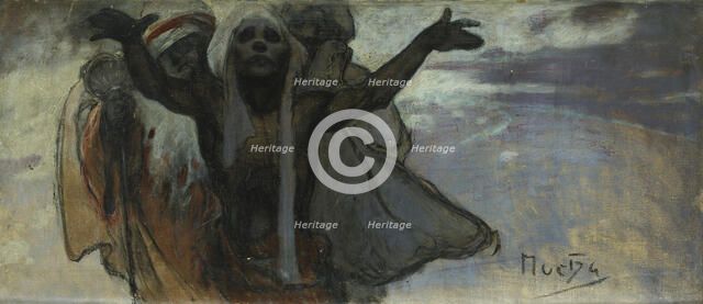 Study for the Slav Epic. Artist: Mucha, Alfons Marie (1860-1939)