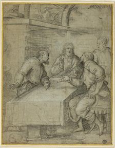 Study for the Supper at Emmaus, 1550/59. Creator: Giulio Campi
