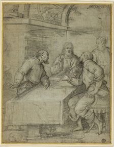 Study for the Supper at Emmaus, 1550/59. Creator: Giulio Campi