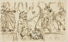 Study for Title Page, from Punch, Volume 55, 1868. Creator: Charles Samuel Keene