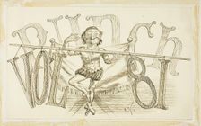 Study for Title Page from Punch, Volume 81, 1881. Creator: Charles Samuel Keene