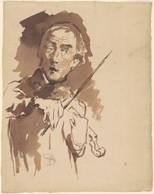 Study for "Toning the Bell", c. 1874. Creator: Walter Shirlaw
