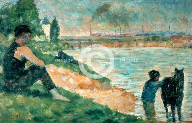 Study for 'Une Baignade', 1883. Artist: Georges-Pierre Seurat