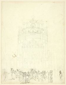 Study for Vauxhall Garden, c. 1809. Creator: Augustus Charles Pugin
