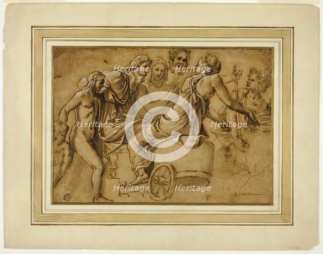 Study for Venus Asking Jupiter for the Services of Mercury as Herald, n.d. Creator: Unknown.