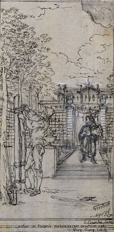 Study for Vignette-Frontispiece in Poncelet's "Principes Generaux pour Servir à l'Educa..., c. 1763. Creator: Hubert Francois Gravelot