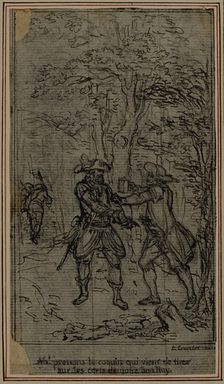 Study for Vignette-Frontispiece of Colle's "La Partie de Chasse de Henri IV", Act II, c. 1766. Creator: Hubert Francois Gravelot