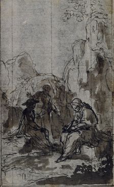 Study for Vignette in Abbé Dinouart's "Vie du Venerable don Juan de Palafox", p. 391, c. 1767. Creator: Hubert Francois Gravelot