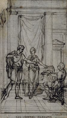 Study for Vignette in Jean François Marmontel's "Contes Moraux", c. 1763. Creator: Hubert Francois Gravelot